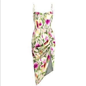 Ruched midi colorful